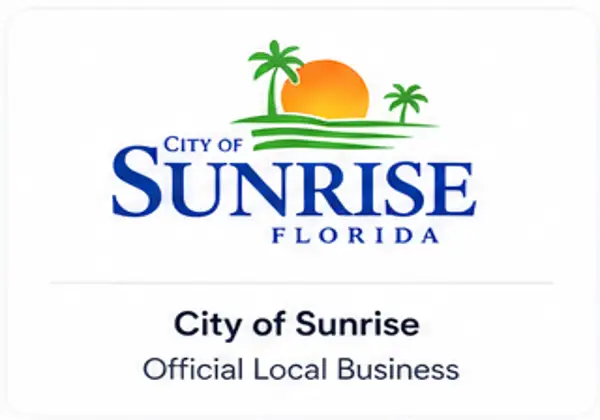 City of Sunrise Florida official local business partner logo for appliance repair services