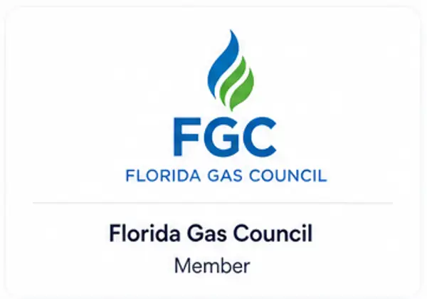 Florida Gas Council member logo for certified appliance repair technicians