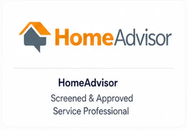 HomeAdvisor screened and approved appliance repair service professional logo